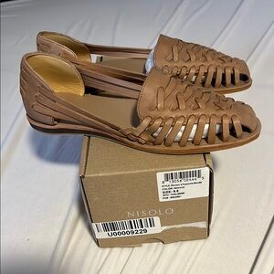 Nisolo Women's Husrache Leather Flats